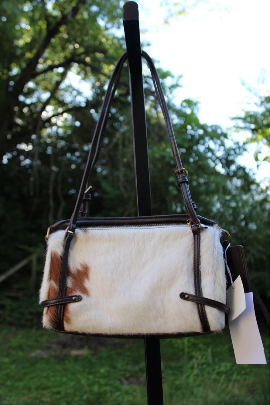 Urban Revivo Cow Print Fluffy Textured Crossbody Shoulder Bag 🤎🐄✨ | NWT